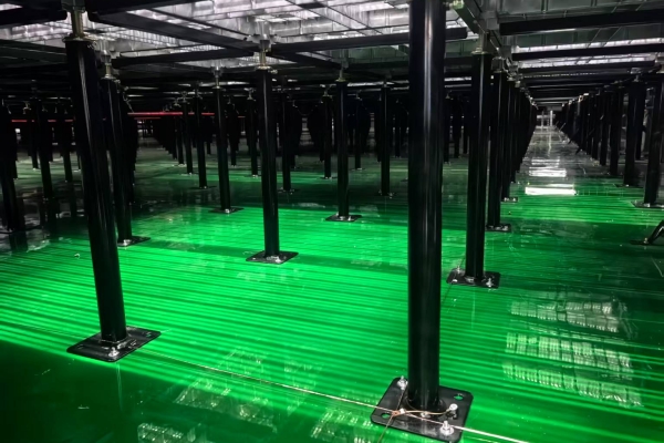 Alumunum raised floor