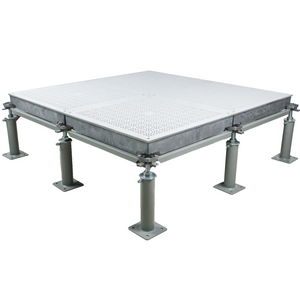 Piso elevado perforado con castaza de aluminio